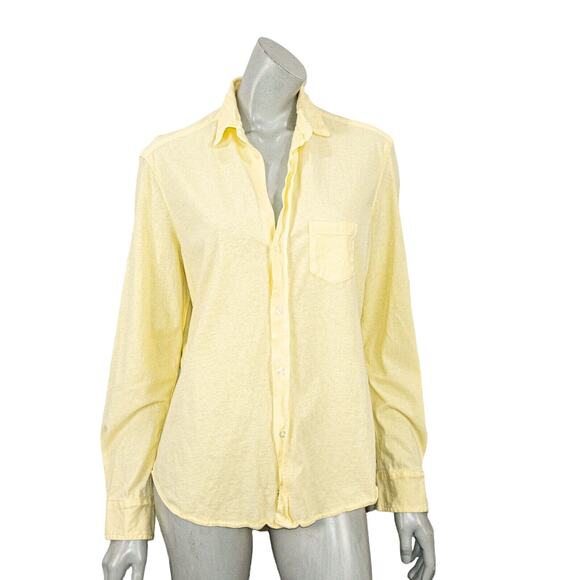 Frank & Eileen Tee Lab Button up HJ Shirt Yellow Cotton Size small - Picture 5 of 8